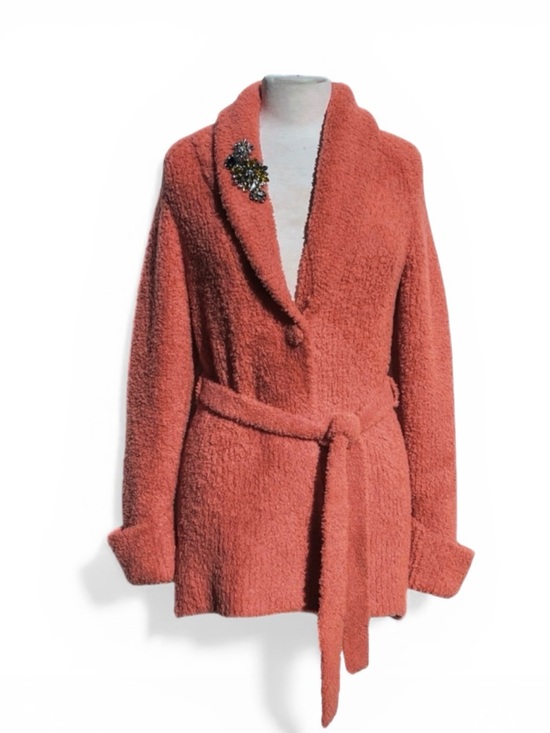 cinq a sept Jackets & Blazers - Cinq a Sept Embellished Belted Teddy Jacket